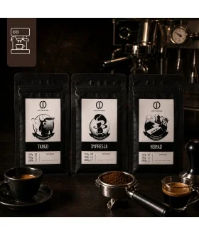 Zestaw kaw pod espresso i lungo